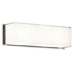 Block Wall Light - Steel / Gloss White