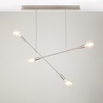 Sorenthia Double Chandelier - Nickel / Brushed Nickel