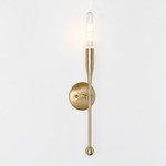 Sorenthia Wall Sconce - Brushed Brass / Brass Details