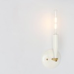 Flute Wall Light - Brass / Country Cream