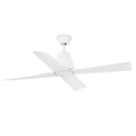 Typhoon Ceiling Fan with Light - White / White