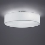Hotel Ceiling Light Fixture - Chrome / White