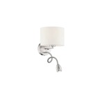 Grannus Plug In Wall Sconce - Matte Nickel / White