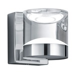 Brian Bathroom Vanity Light - Chrome / Clear