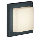 Hondo Outdoor Wall / Ceiling Light - Dark Grey / White