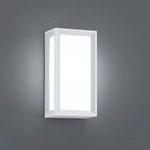 Timok Outdoor Wall Light - White / White