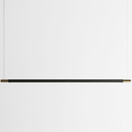 Bennington Wide Pendant - Black Oak / Brushed Brass