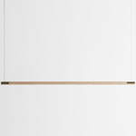Bennington Wide Pendant - Natural Oak / Brushed Brass