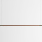 Bennington Wide Pendant - Walnut / Brushed Brass