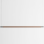 Bennington Wide Pendant - Walnut / Brushed Stainless
