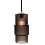Mimo Cylinder Pendant - Brass / Bronze