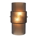 Mimo Cylinder Wall Light - Satin Nickel / Bronze
