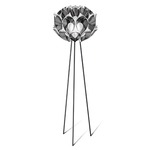 Flora Floor Lamp - Black / Pewter