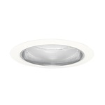 204 Series 5 Inch Cone Downlight Trim - White / Clear Alzak
