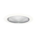 204 Series 5 Inch Cone Downlight Trim - White / Clear Alzak