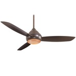 Concept I 58 inch Outdoor Ceiling Fan with Light - Oil Rubbed Bronze / Oil Rubbed Bronze