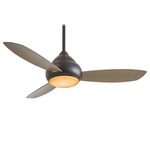 Concept I 52 inch Outdoor Ceiling Fan with Light - Oil Rubbed Bronze / Taupe / Pietra