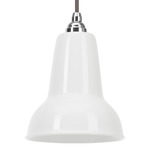 Original 1227 Mini Ceramic Pendant - Chrome / White