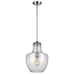 Baylor Pendant - Satin Nickel / Clear Seeded