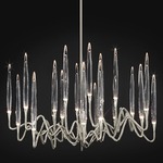 Il Pezzo 3 Round Chandelier - Polished Nickel / Crystal