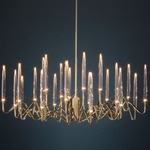 Il Pezzo 3 Round Chandelier - Polished Gold / Crystal