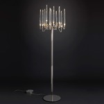 Il Pezzo 3 Floor Lamp - Polished Nickel / Crystal