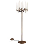 Il Pezzo 3 Floor Lamp - Matte Bronze / Crystal