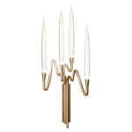 Il Pezzo 3 Wall Sconce - Satin Brass / Crystal