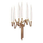 Il Pezzo 3 Wall Sconce - Matte Bronze / Crystal