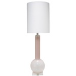 Studio Table Lamp - Petal Pink / White Linen