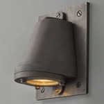 Mast Outdoor Wall Light - Sanded Weathered Bronze / Clear