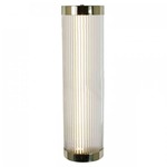 Pillar Wide Wall Sconce - Polished Brass / Clear