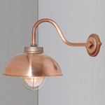 Shipyard Outdoor Wall Sconce - Copper / Clear