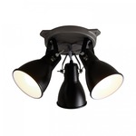 Stirrup Triple Ceiling Spot Light - Black