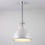 Titan Size 1 Pendant with Etched Glass Diffuser - Putty Grey / Etched Glass