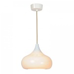 Drop Two Pendant - White / Natural White Gloss