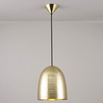 Stanley Pendant - Hammered Brass