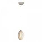 Fin Pendant - White / Natural White