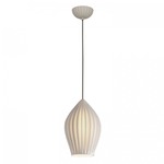 Fin Pendant - White / Natural White