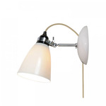 Hector Dome Option Wall Sconce - White / Natural White