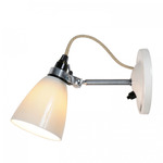 Hector Dome Option Wall Sconce - White / Natural White