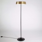 China LED Floor Lamp - Matte Black / Sand Gold