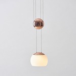 JoJo Pendant - Shiny Copper / Opal