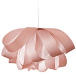 Agatha Pendant - Brushed Nickel / Pale Rose Wood