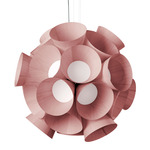 Dandelion Pendant - White / Pale Rose