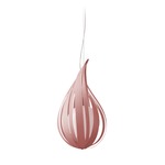 Raindrop Pendant - Brushed Nickel / Pale Rose