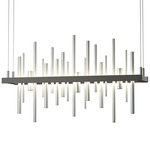 Cityscape Small Linear Pendant - Natural Iron / Vintage Platinum
