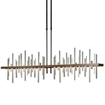 Cityscape Large Linear Pendant - Bronze / Vintage Platinum