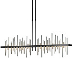 Cityscape Large Linear Pendant - Black / Vintage Platinum