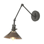 Henry Swing Arm Wall Sconce - Natural Iron / Bronze